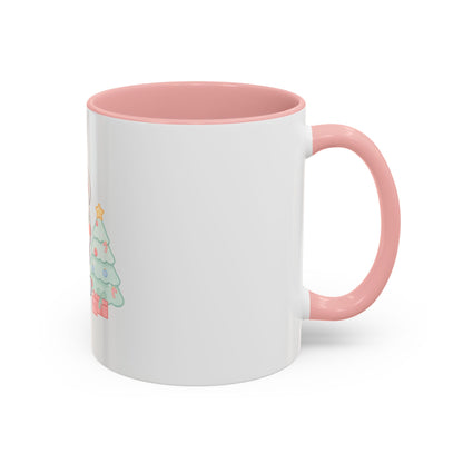 Kawaii Polar Bear Christmas Mug, 11 oz Accent Coffee Mug