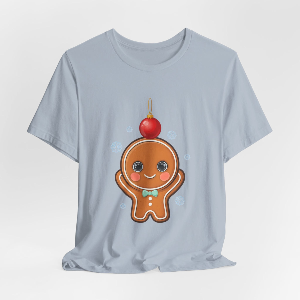 Kawaii Gingerbread Christmas Tee, Cute Holiday Unisex Shirt