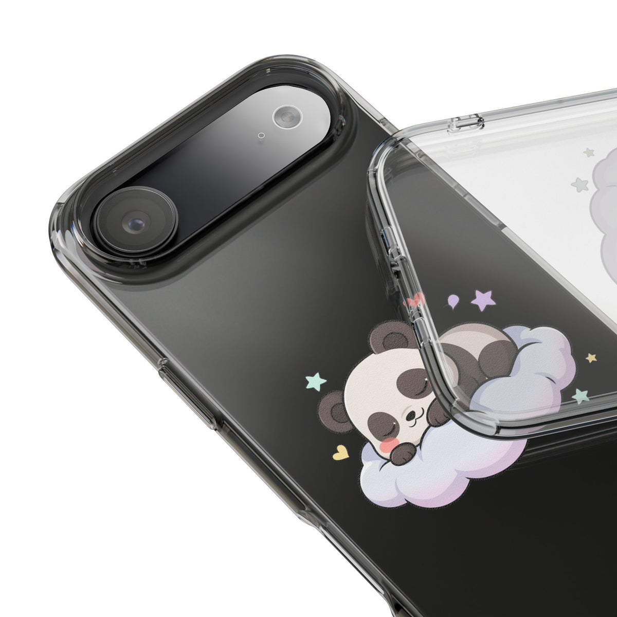 Sleeping Panda Clear Impact-Resistant Phone Case