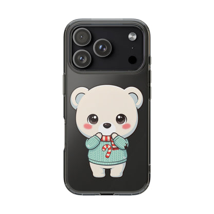 Kawaii Christmas Bear Phone Case for Holiday Season
