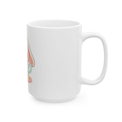 Kawaii Bunny Ceramic Mug for Sweet Desk Moments