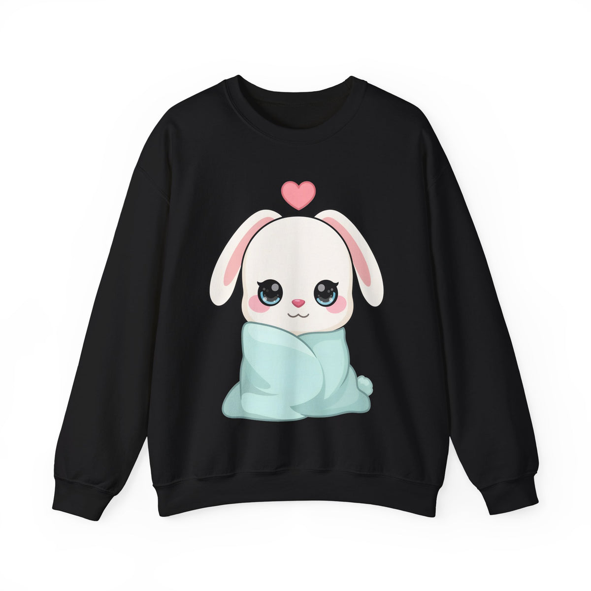 Kawaii Bunny Sweatshirt, Cozy Chibi Rabbit Crewneck