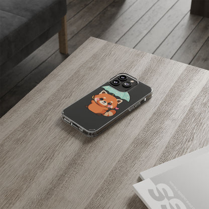 Kawaii Red Panda Clear Impact-Resistant Case