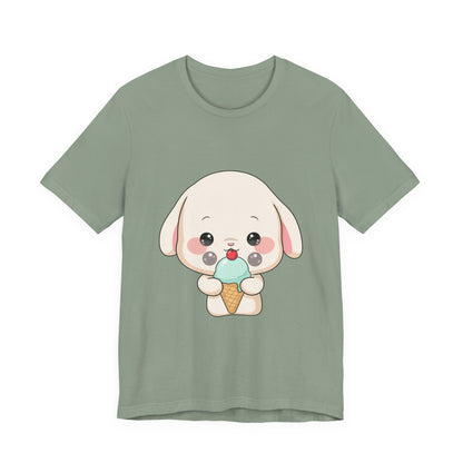 Kawaii Bunny Ice Cream Tee for Cute Style Lovers