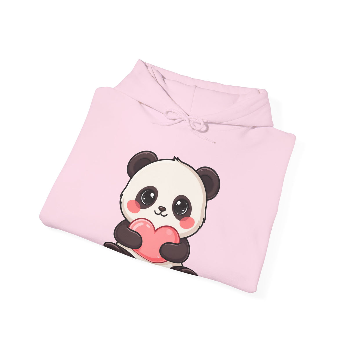 Kawaii Panda Hoodie, Cute Heart Hug Unisex Sweatshirt