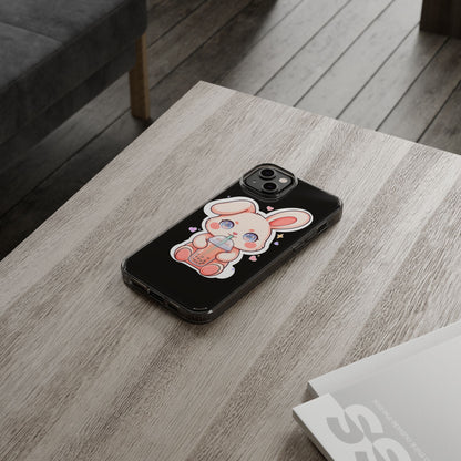 Kawaii Bunny Bubble Tea Phone Case for Boba Lovers