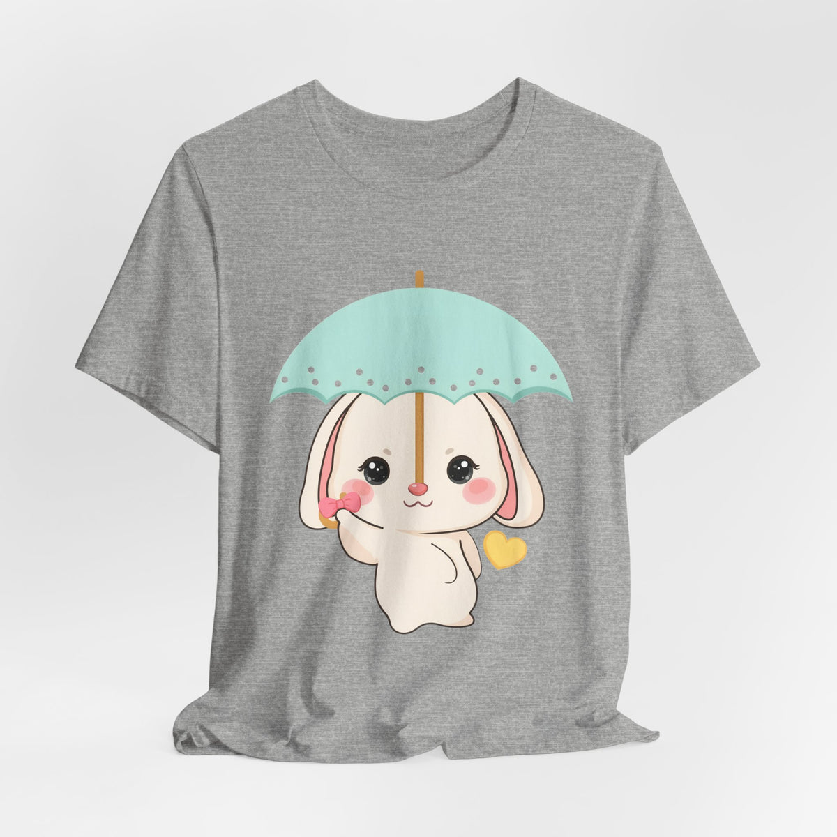 Kawaii Bunny T-Shirt, Cute Umbrella Rabbit Tee