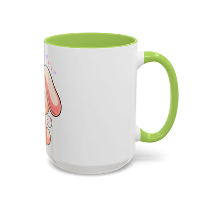 Gamer Bunny Accent Coffee Mug for Kawaii Game Lovers