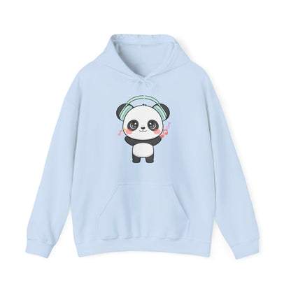 Kawaii Panda Hoodie, Cute Music Lover Sweatshirt
