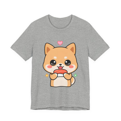 Kawaii Shiba Inu Sushi T-Shirt for Cute Food Lovers
