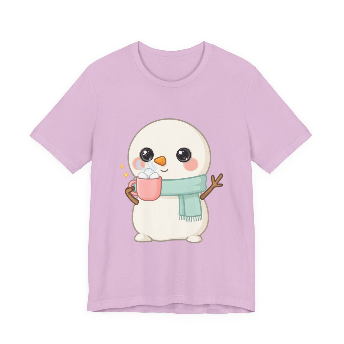 Kawaii Snowman T-Shirt for Cozy Cocoa Breaks