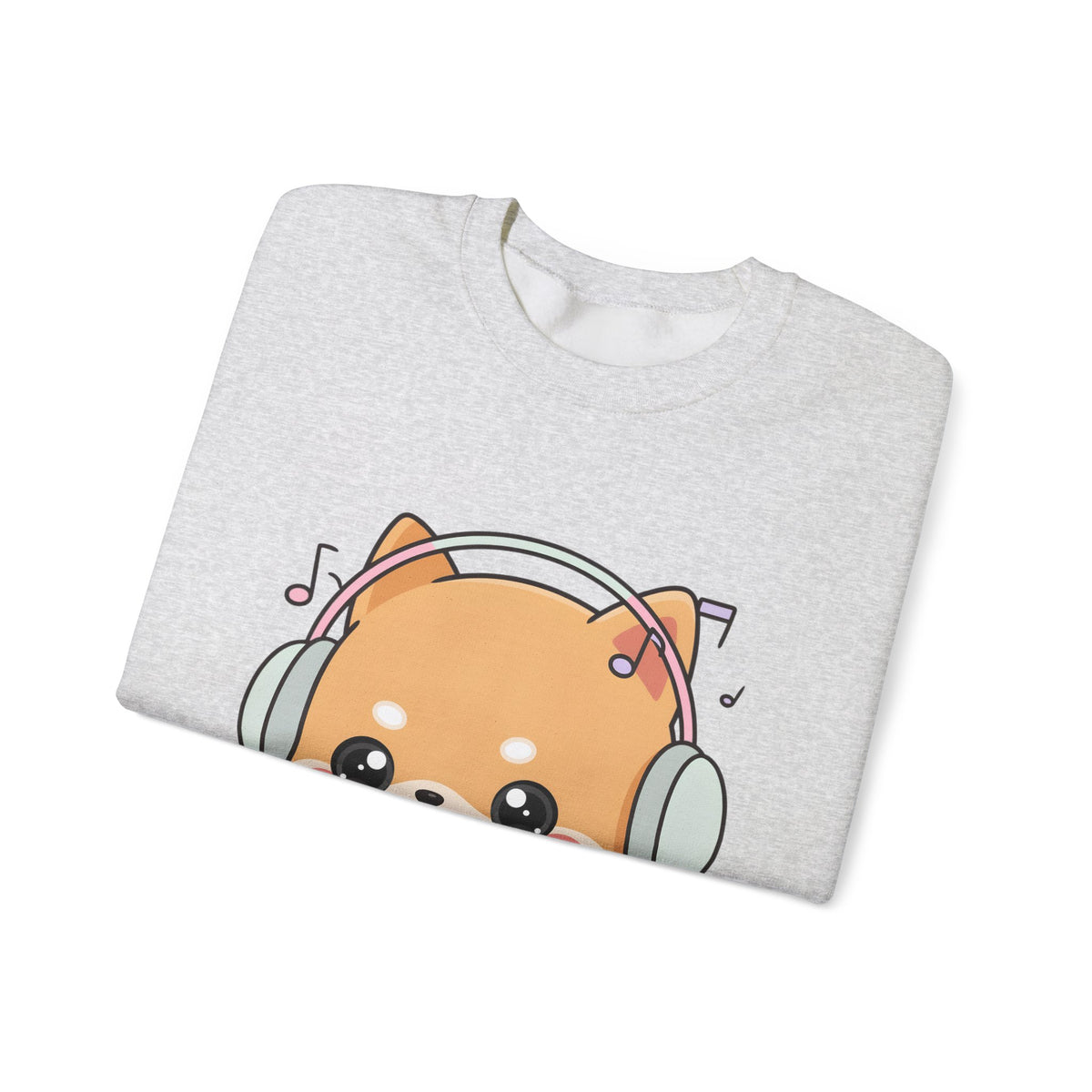 Kawaii Shiba Inu Music Sweatshirt, Cute Dog Lover Gift