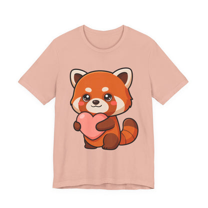 Kawaii Red Panda T-Shirt: Big Heart, Cozy Vibes
