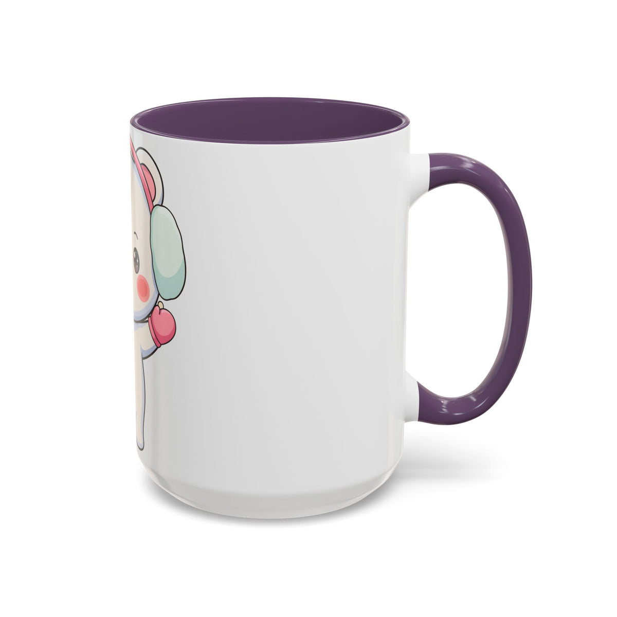 Kawaii Polar Bear Mug, Cute Winter Accent Coffee Mug