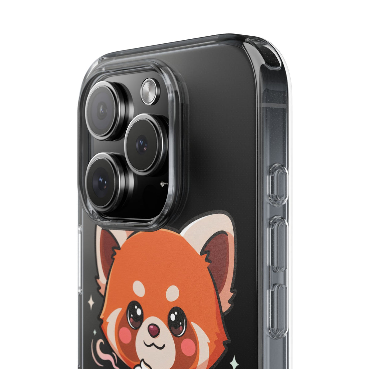 Kawaii Red Panda Phone Case with Latte