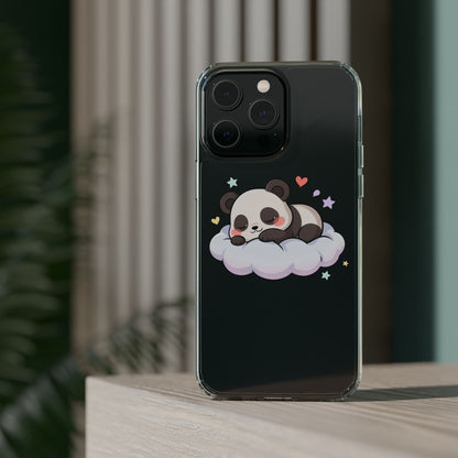 Sleeping Panda Clear Impact-Resistant Phone Case