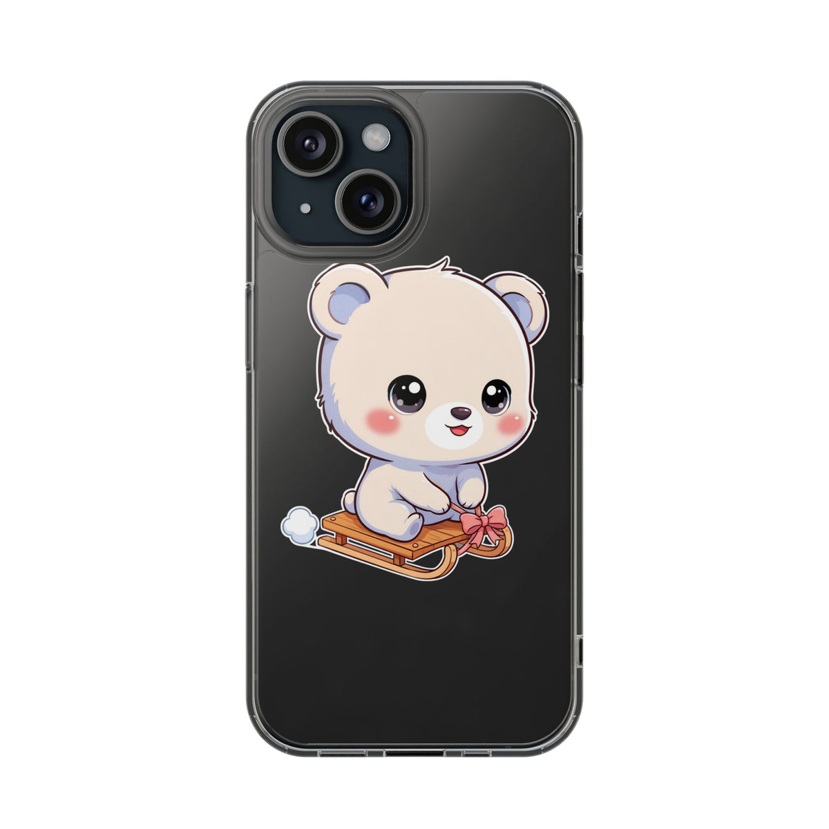 Kawaii Polar Bear Phone Case, Cute Winter Gift
