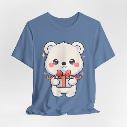 Kawaii Polar Bear Gift T-Shirt for Cute Holiday Cheer