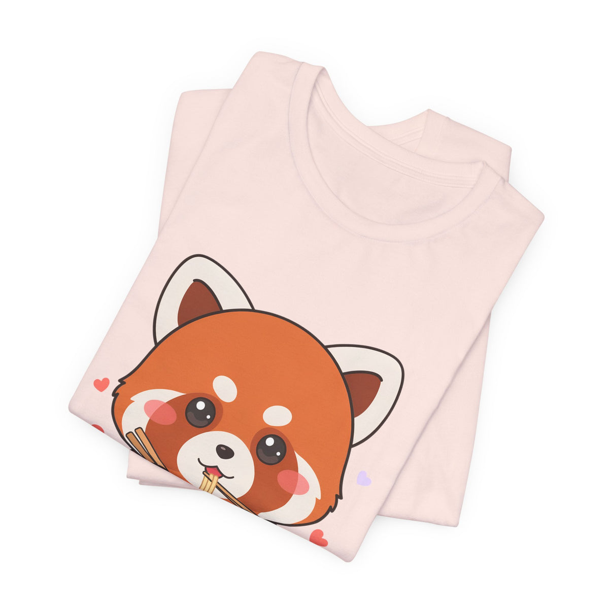 Kawaii Red Panda Ramen T-Shirt for Cozy Foodie Style