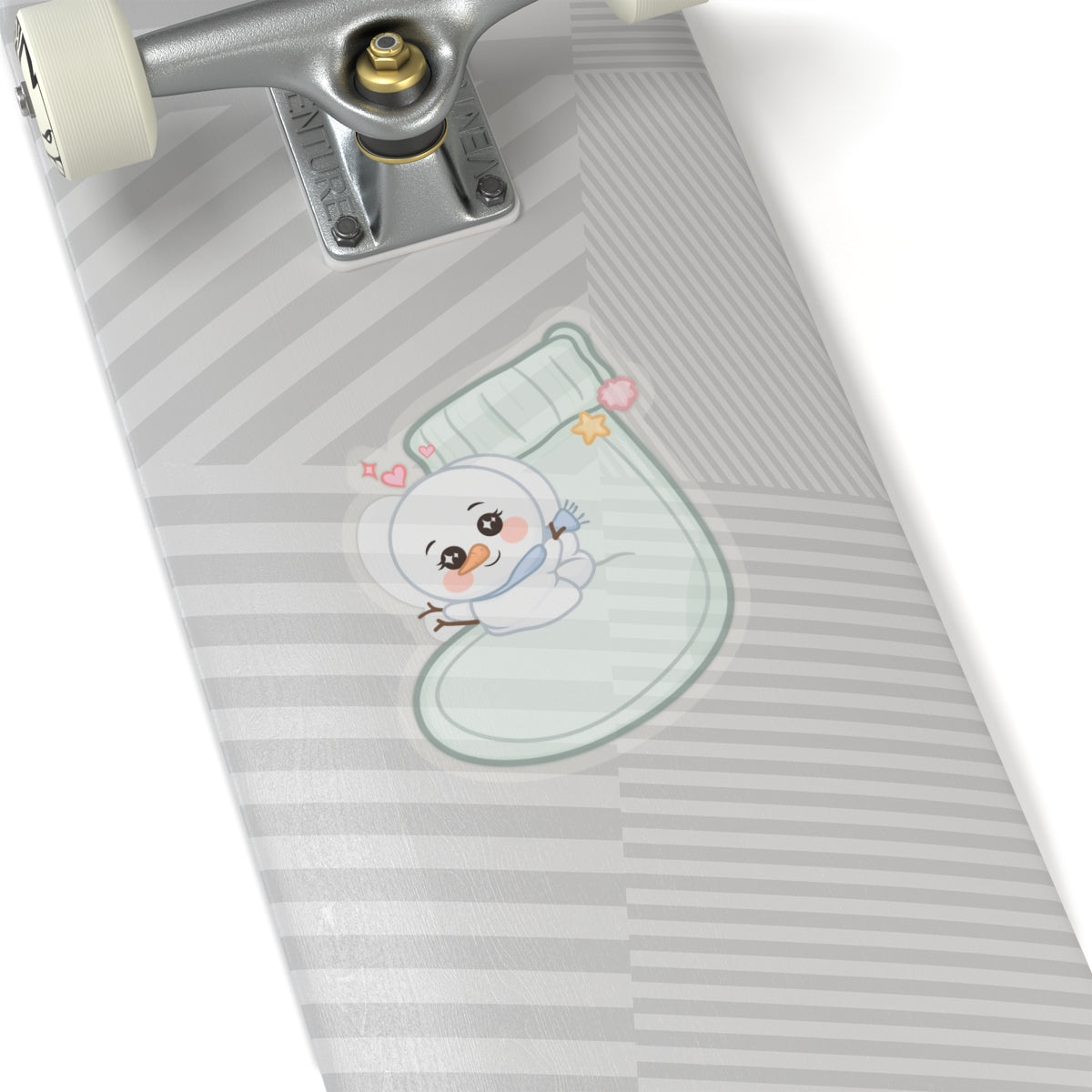 Kawaii Snowman Christmas Sticker for Cozy Holiday Cheer