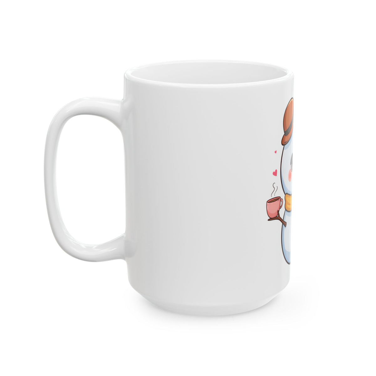 Cute Snowman Ceramic Mug for Cozy Winter Sips