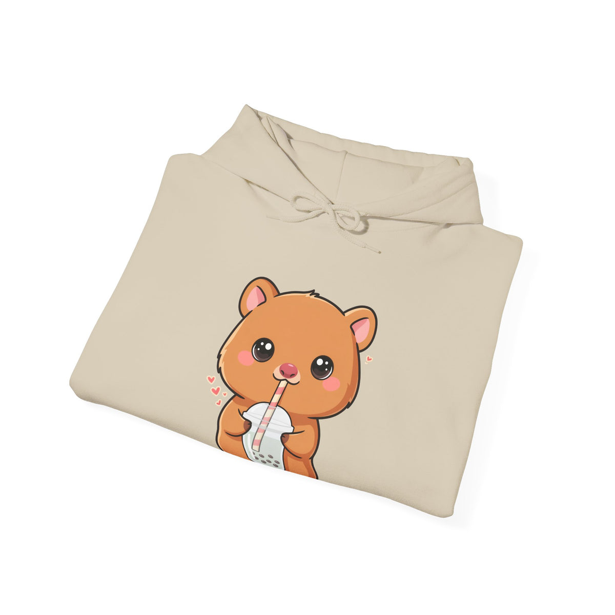 Kawaii Quokka Bubble Tea Hoodie, Cute Animal Sweatshirt