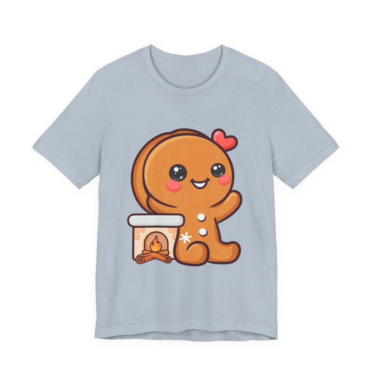 Christmas Gingerbread Man T-Shirt, Cozy Kawaii Holiday Tee