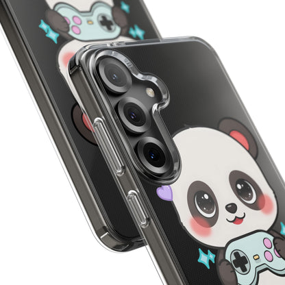 Gamer Panda Clear Impact-Resistant Phone Case