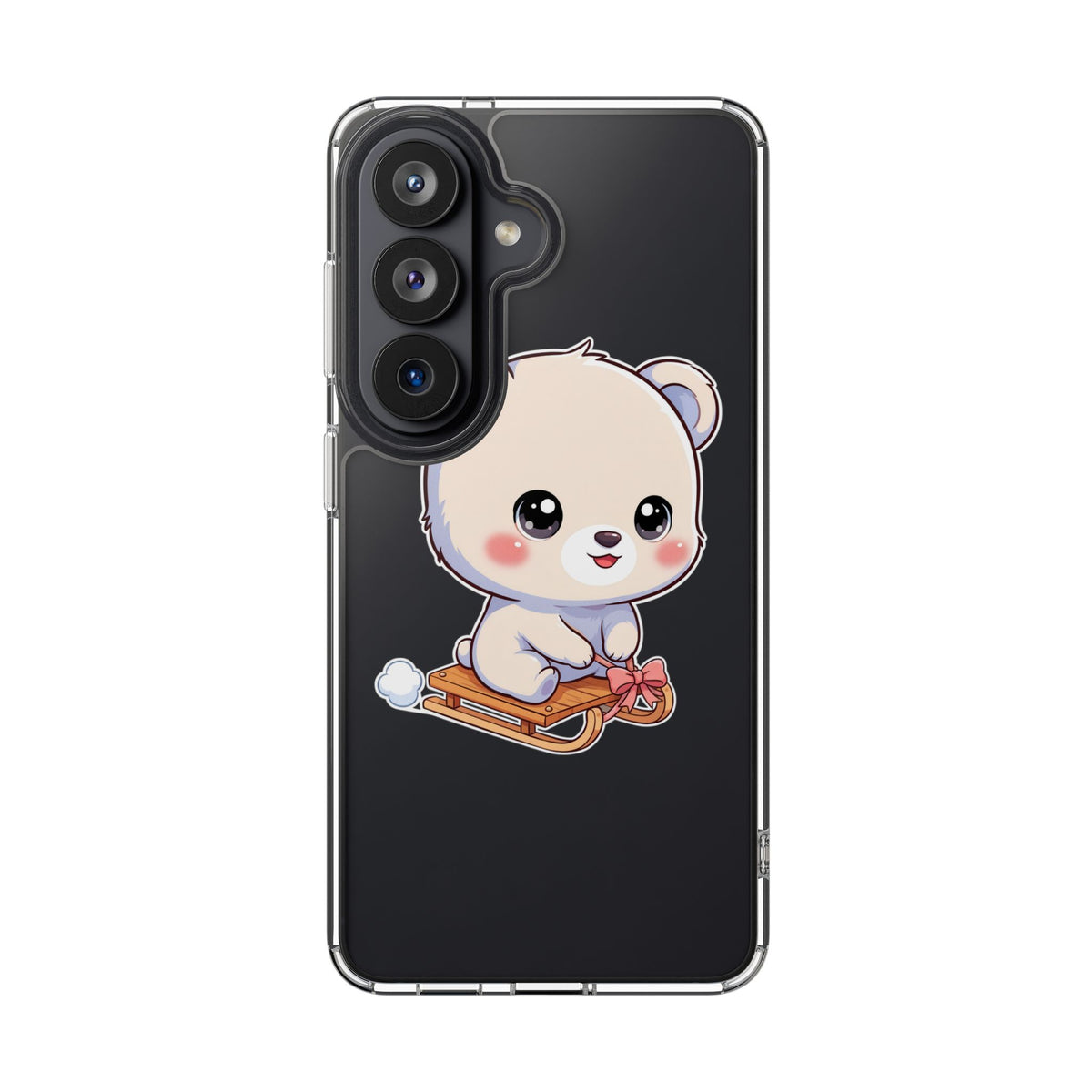 Kawaii Polar Bear Phone Case, Cute Winter Gift