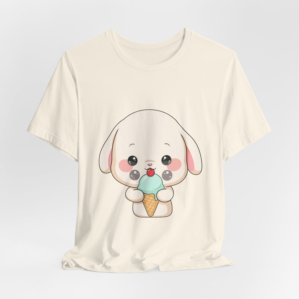 Kawaii Bunny Ice Cream Tee for Cute Style Lovers