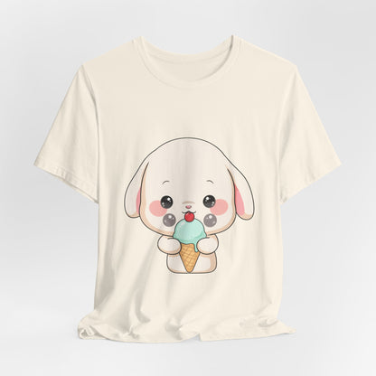 Kawaii Bunny Ice Cream Tee for Cute Style Lovers