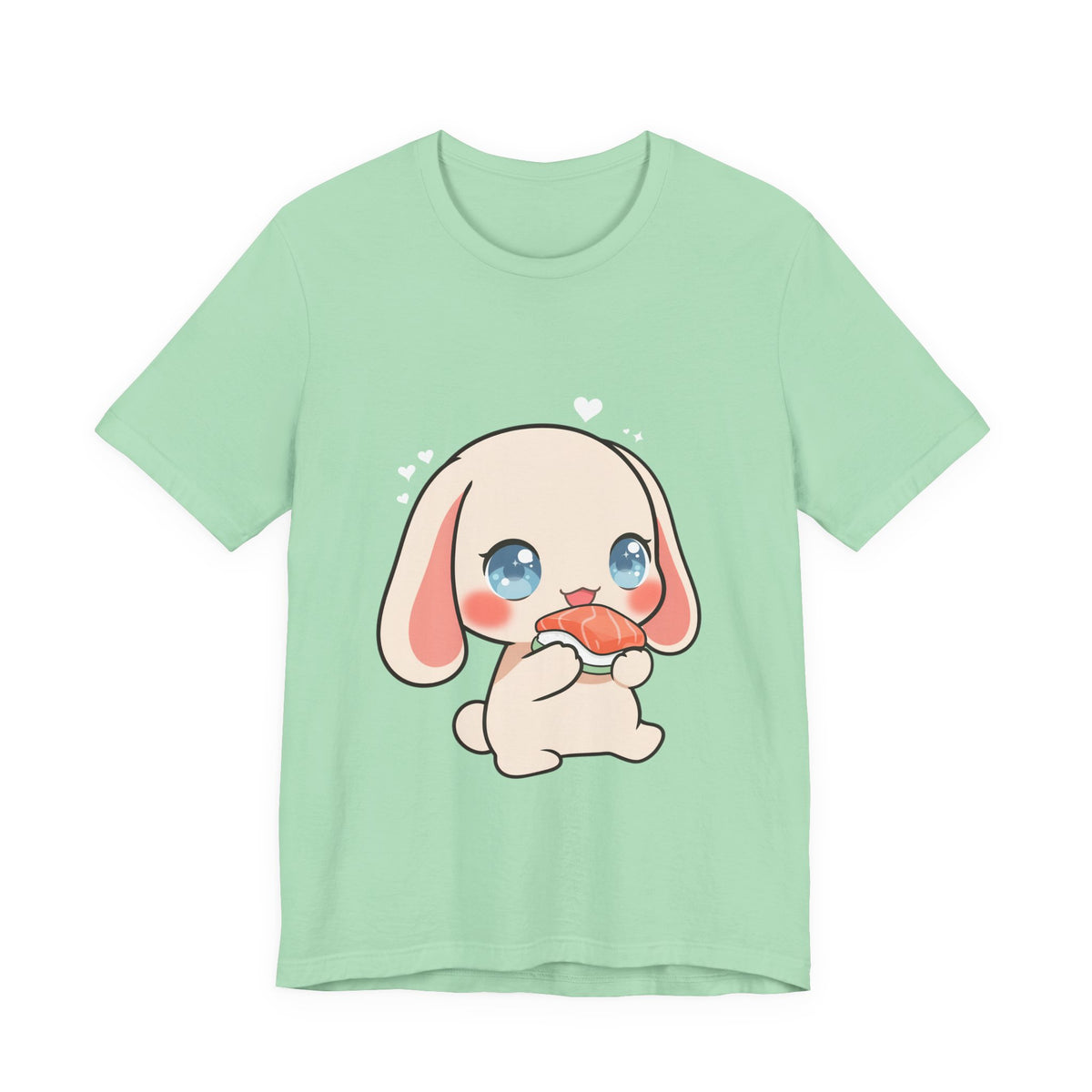 Kawaii Sushi Bunny T-Shirt for Cute Foodie Fans