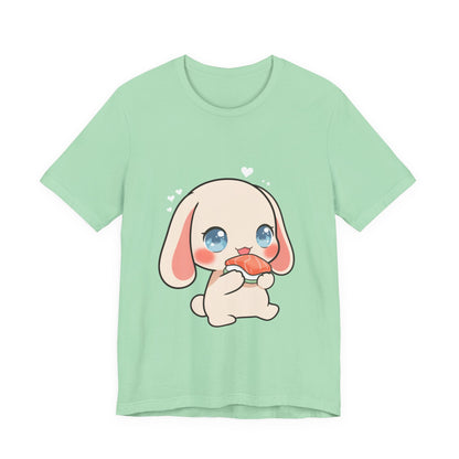 Kawaii Sushi Bunny T-Shirt for Cute Foodie Fans