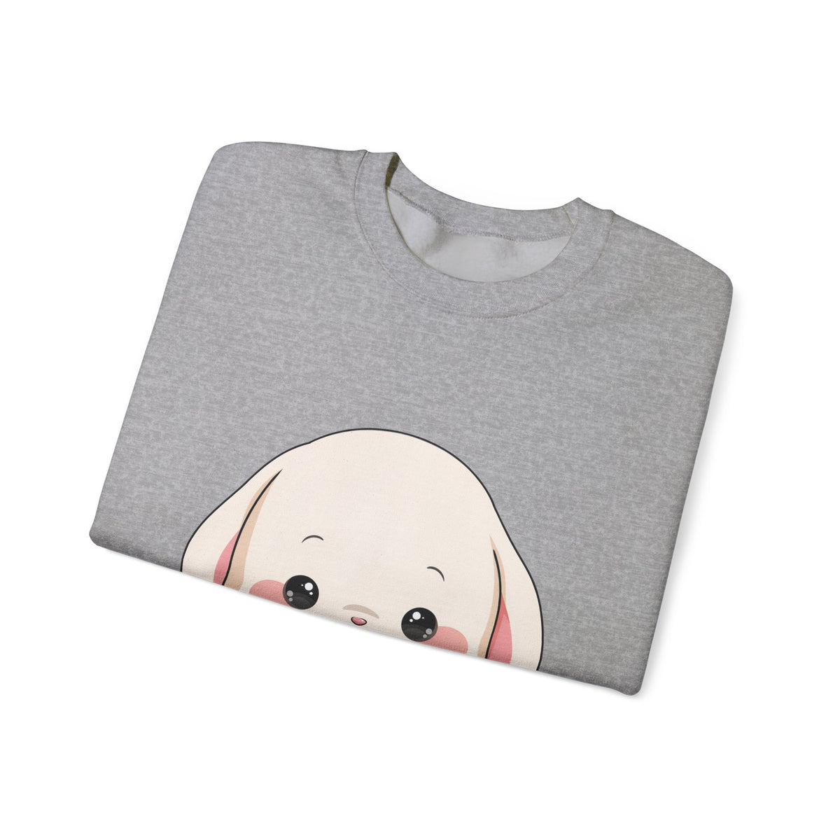 Kawaii Bunny Sweatshirt, Cute Ice Cream Chibi Rabbit