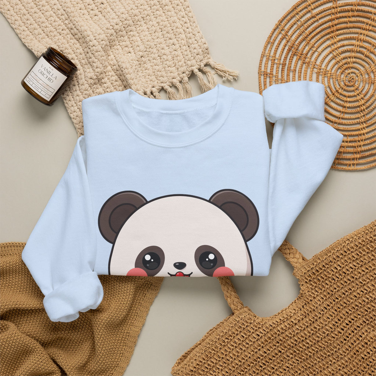Kawaii Panda Sweatshirt – Cute Ice Cream Crewneck