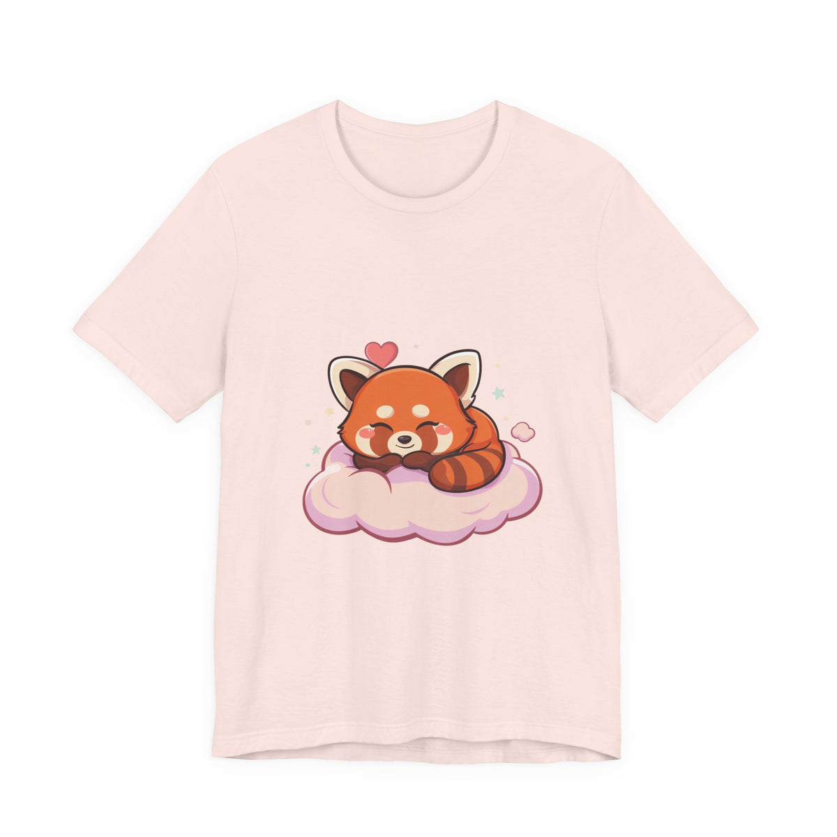 Kawaii Red Panda T-Shirt, Cute Sleeping Animal Tee