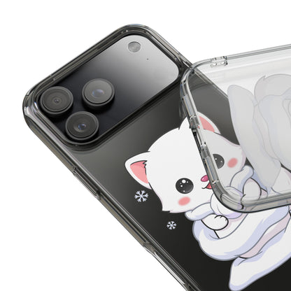 Kawaii Arctic Fox Phone Case, Cute Snow Day Gift