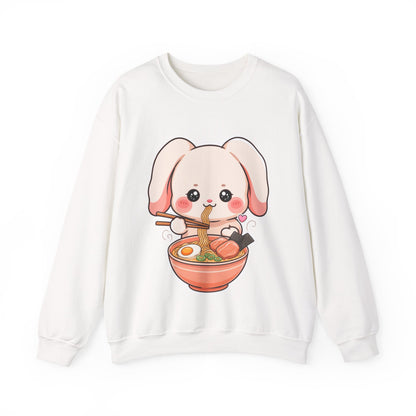 Kawaii Ramen Bunny Sweatshirt for Cute Foodie Fans