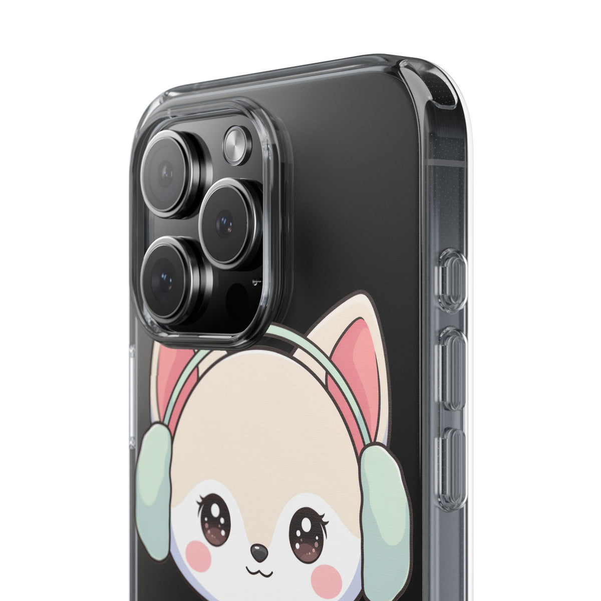 Kawaii Arctic Fox Phone Case – Cozy Winter Cutie