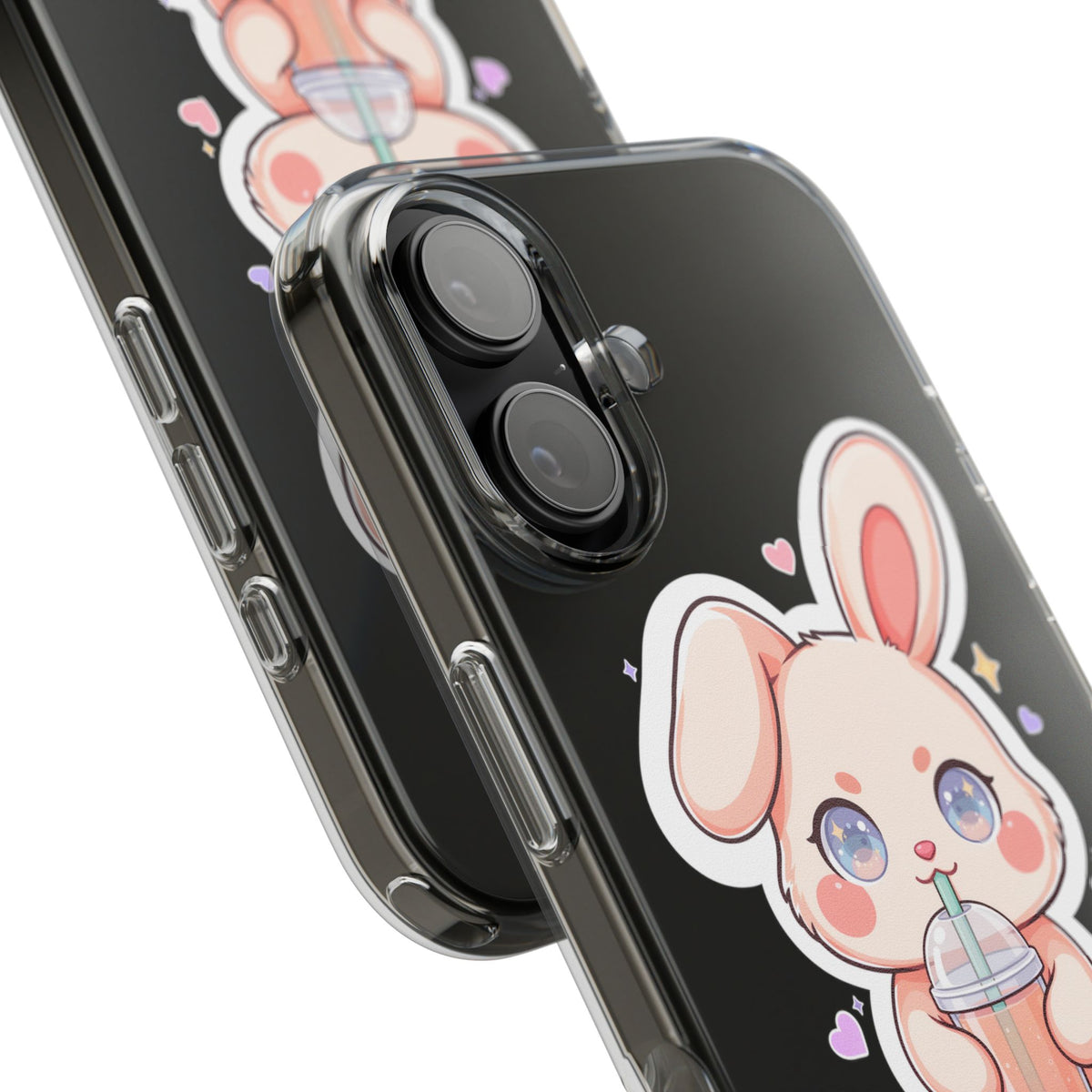 Kawaii Bunny Bubble Tea Phone Case for Boba Lovers