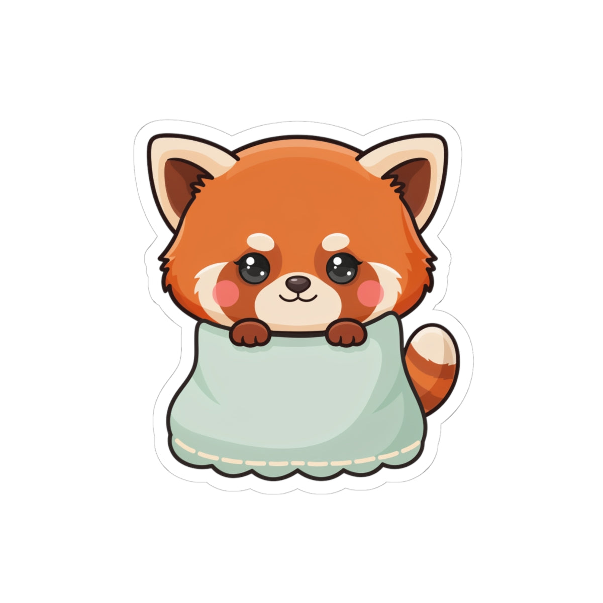 Kawaii Red Panda Sticker for Cozy Cute-Style Fans