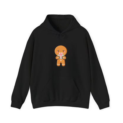 Gingerbread Gift Hoodie, Cute Christmas Unisex Sweatshirt