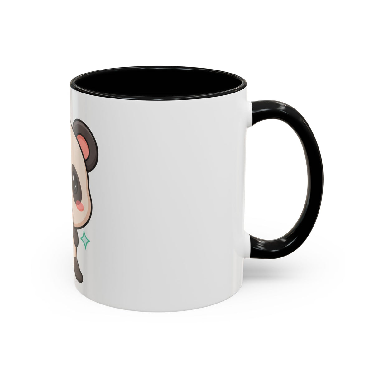 Kawaii Panda Coffee Mug, Cute Sushi Lover Accent Mug