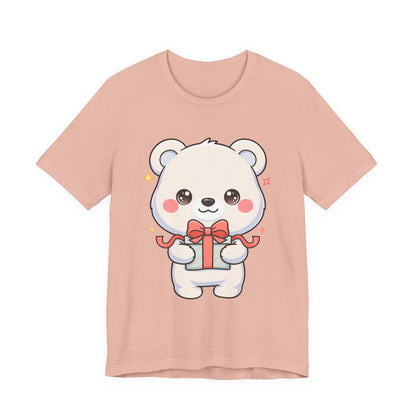 Kawaii Polar Bear Gift T-Shirt for Cute Holiday Cheer