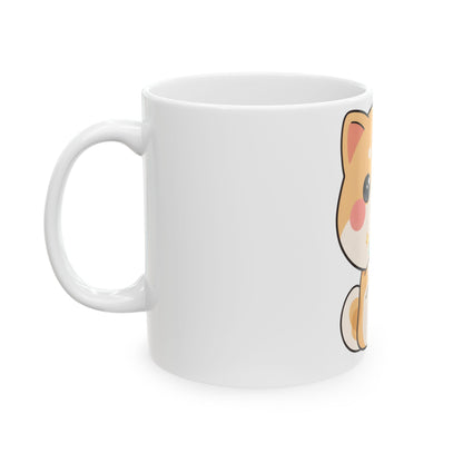 Kawaii Shiba Inu Mug – Cute Ice Cream Dog Ceramic Cup