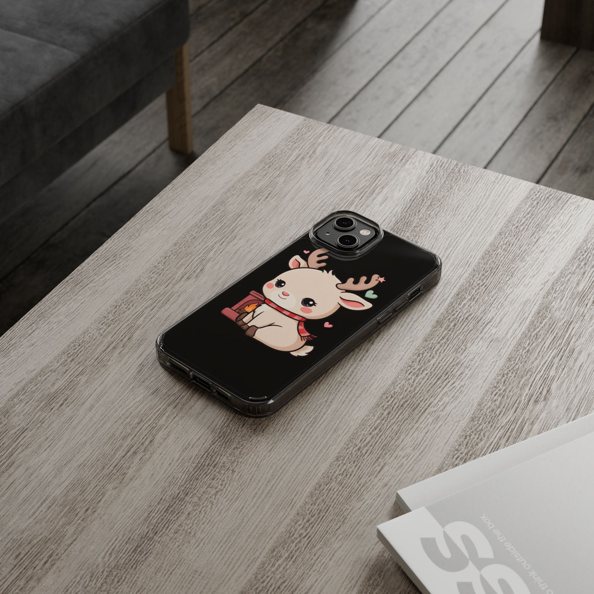 Kawaii Reindeer Phone Case for Cozy Holiday Cheer