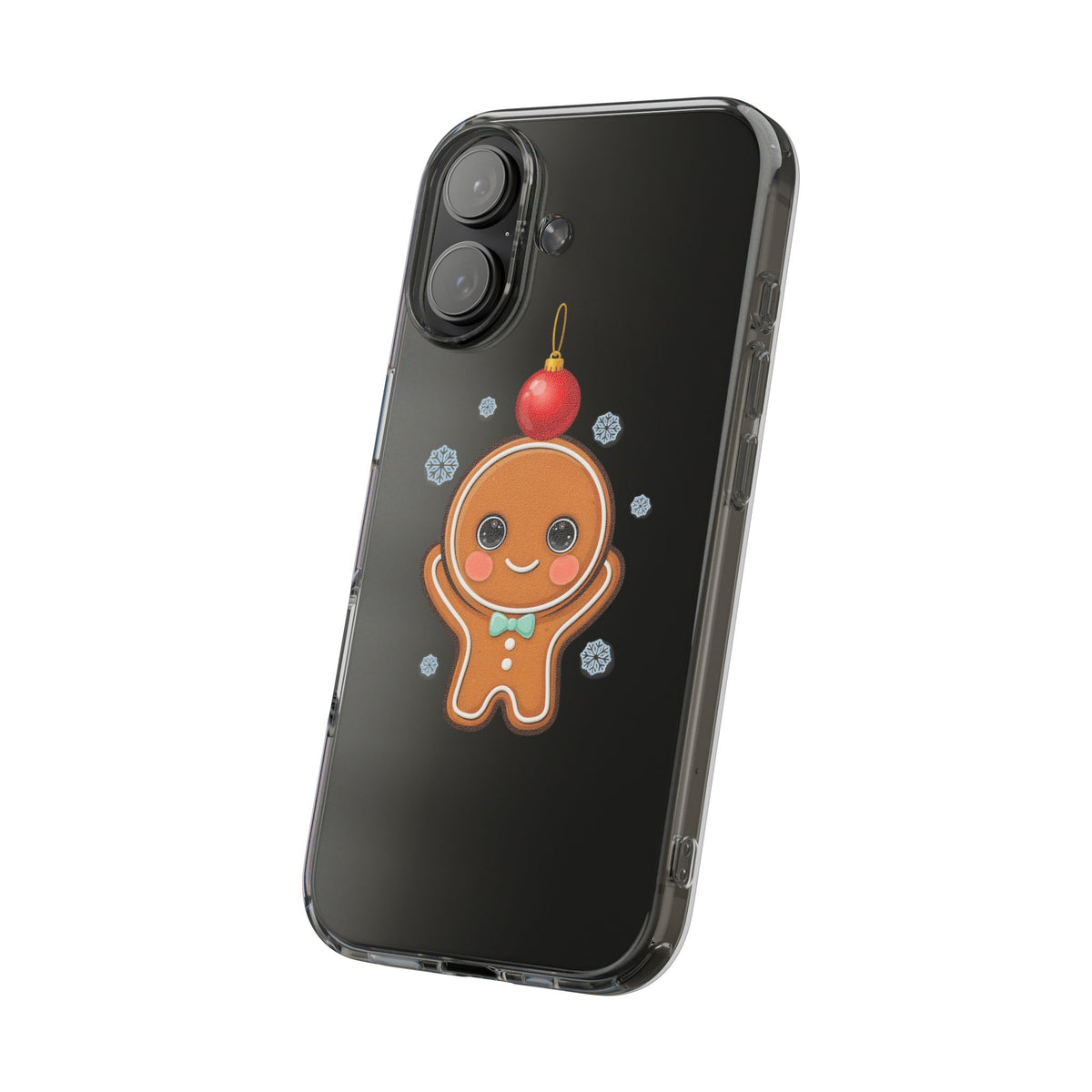 Christmas Gingerbread Phone Case, Cute Kawaii Holiday Gift