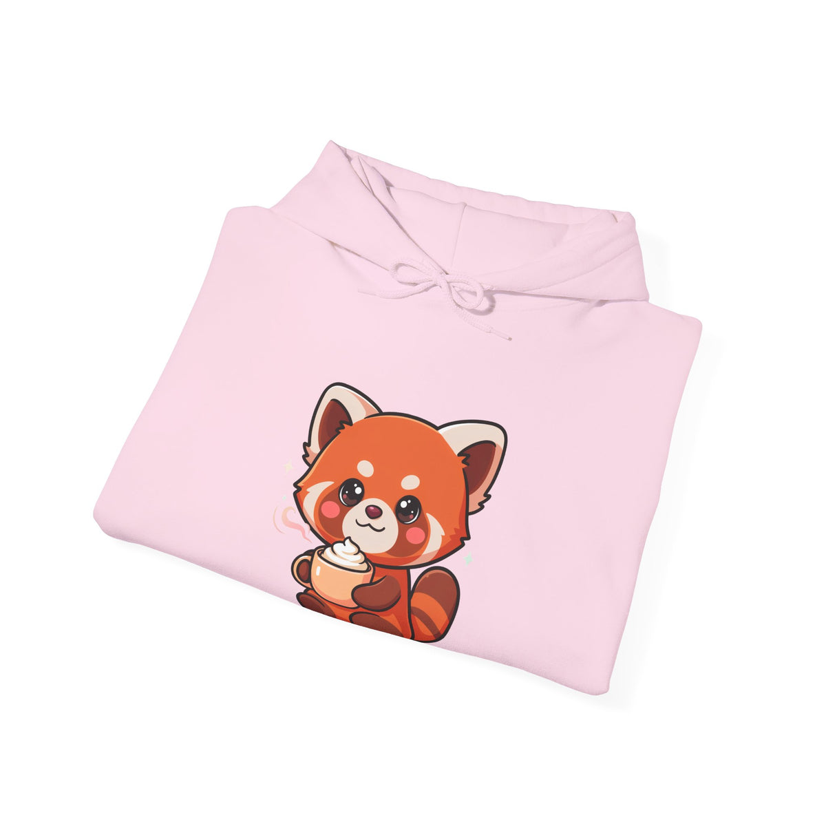 Red Panda Latte Hoodie – Cute Kawaii Coffee Sweatshirt