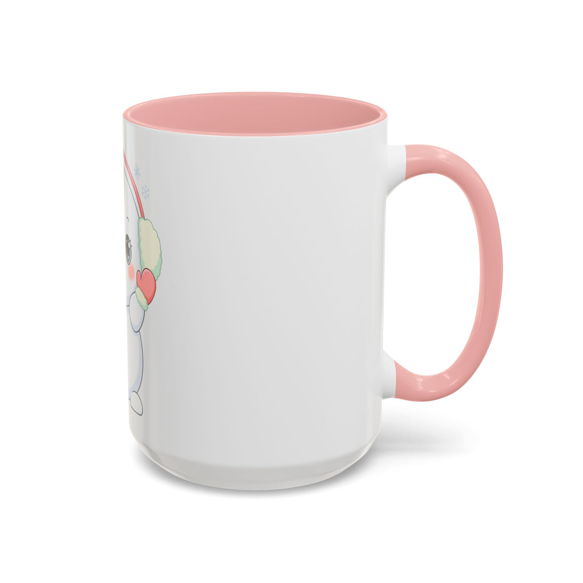 Kawaii Snowman Accent Coffee Mug for Cozy Winter Sips