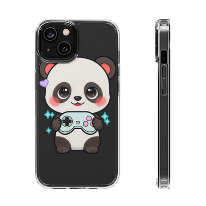 Gamer Panda Clear Impact-Resistant Phone Case